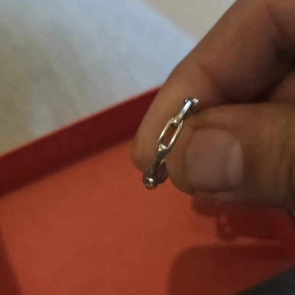 Chain Link Petite Ring - Size 6 - Picture 1 of 3